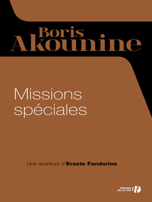 cover image of Missions spéciales